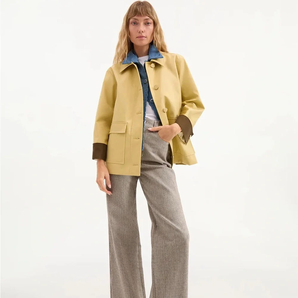 Veronica beard Dickey insert eyelet denim blue Gretel $298 nwt 00-14